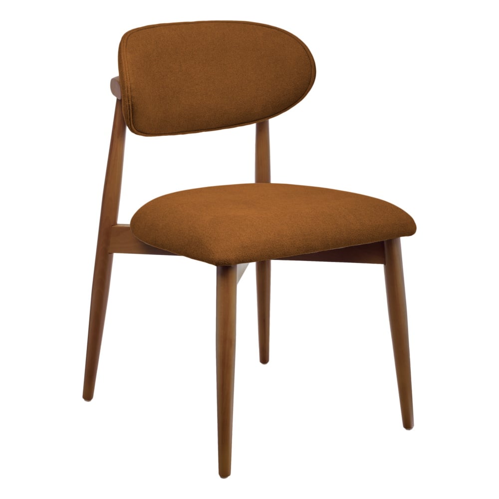 Изображение товара Стул BRADEX Lucas 3 терракотовый букле с ножками цвета орех RF 0799