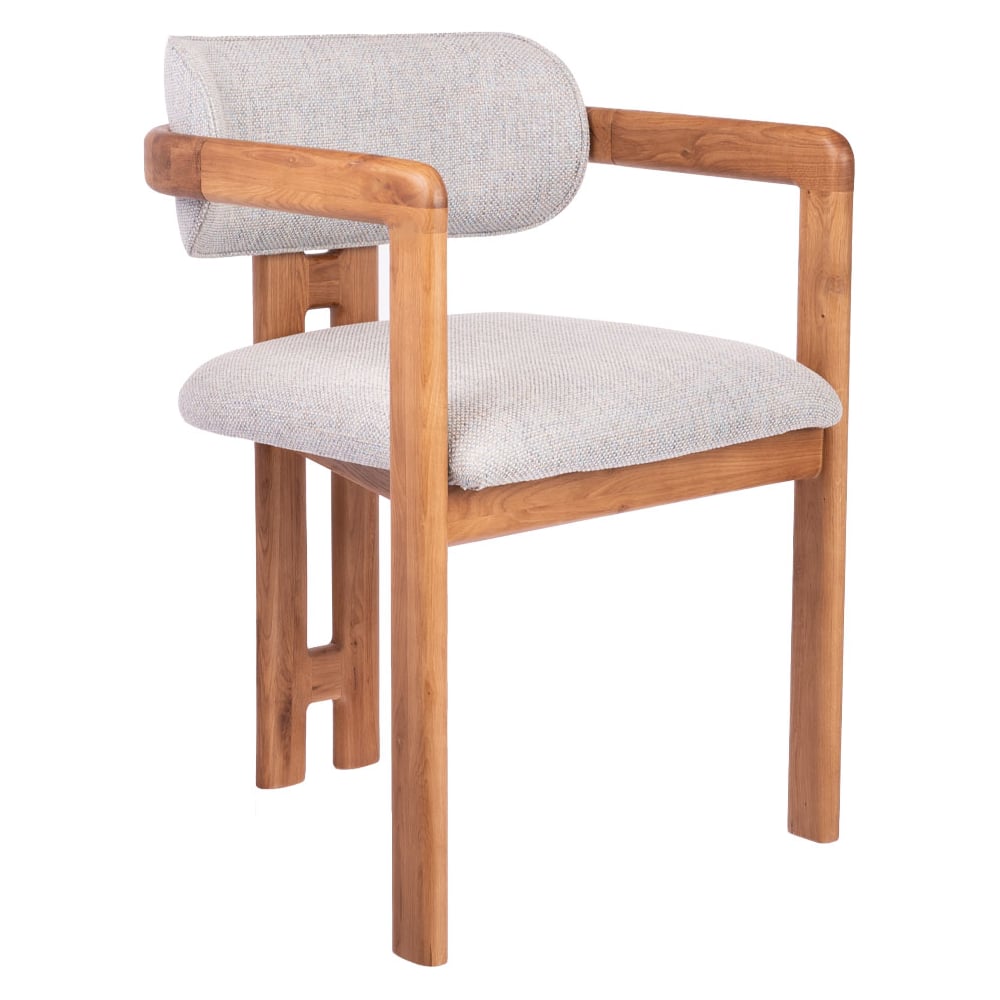 Изображение товара Стул BRADEX Rich с рогожкой и деревянным каркасом, современный дизайн