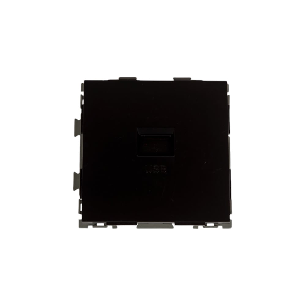 Изображение товара USB розетка CGSS 2.1А черная Практика PL-W201U-BCM