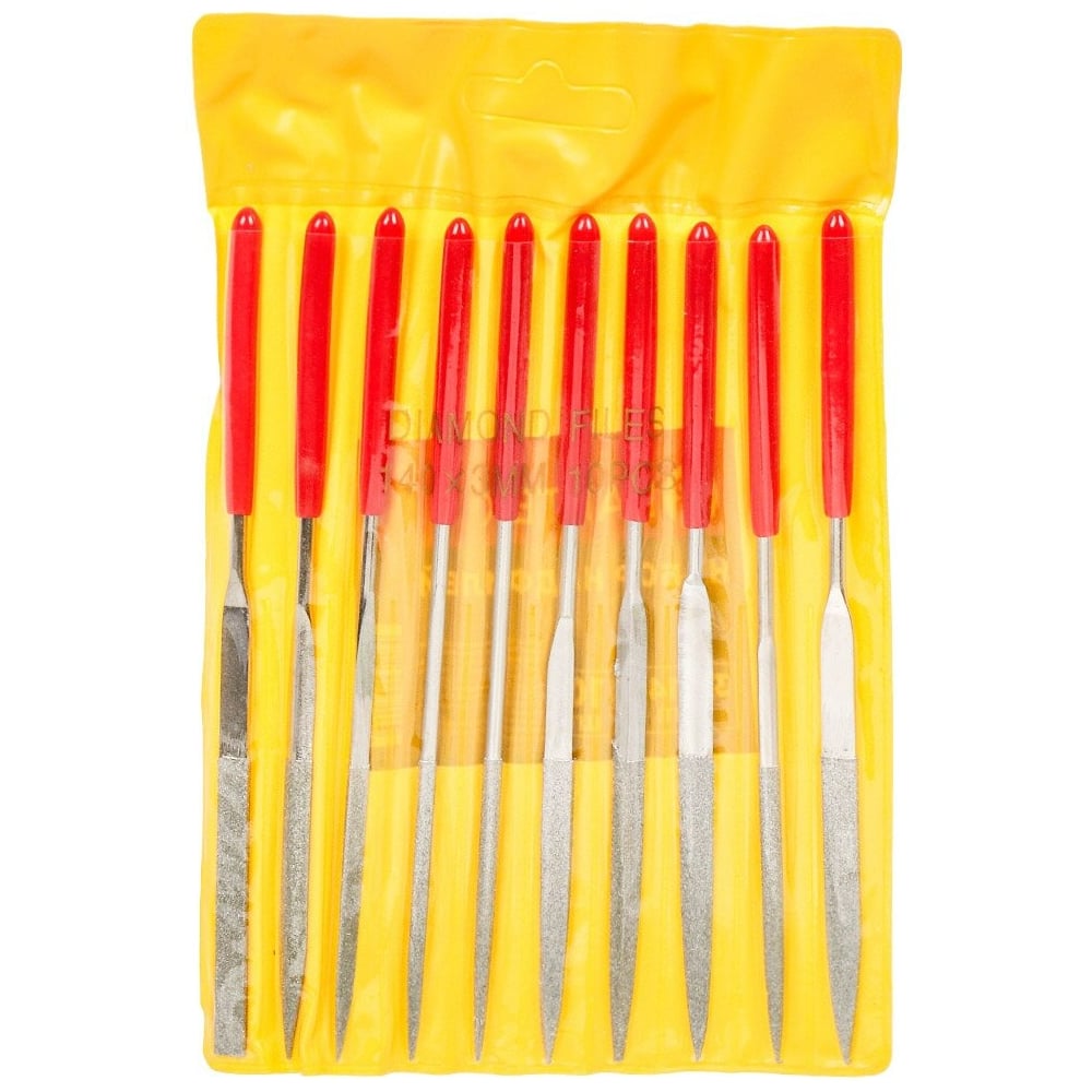 Изображение товара Набор надфилей BARTEX 10 шт 140 мм для металла, бытовой инструмент