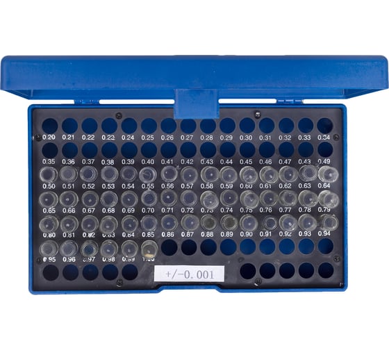 Изображение товара Набор гладких калибраторов ЧИЗ 0.50-1.0 /-0.001 шаг 0,01 51шт. 342231