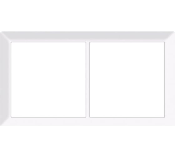 Изображение товара Двухпостовая рамка CGSS горизонтальная/вертикальная, белая Практика PL-P102-WCG