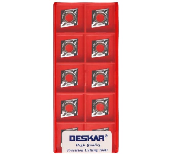 Изображение товара Пластина для точения DESKAR DCGT070204 AL K10 10 шт 00-00047748