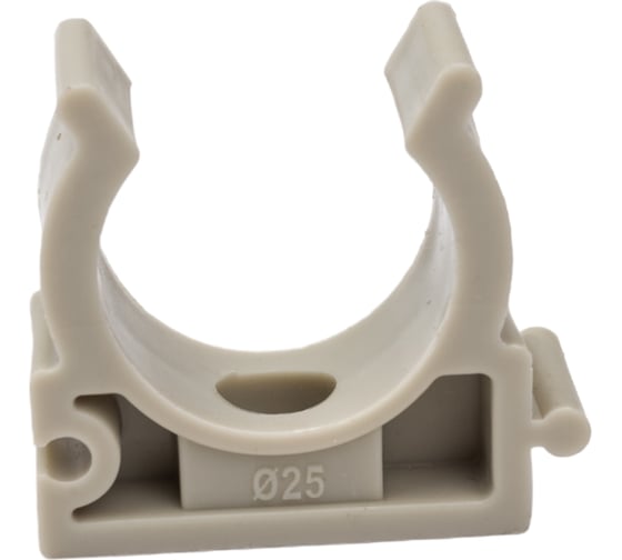 Изображение товара Опора для труб RTP одинарная, D25, серая 10974