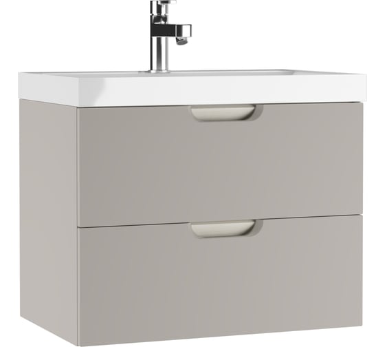 Изображение товара Тумба подвесная под умывальник Домино UNIT 70 Dune Серый тауп В2 DD2502T