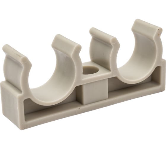 Изображение товара Опора для труб RTP двойная, D20, серая 10971