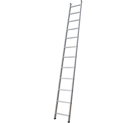 Изображение товара Алюминиевая односекционная приставная лестница ООО "РИЗ" 1х12 LAO1X12
