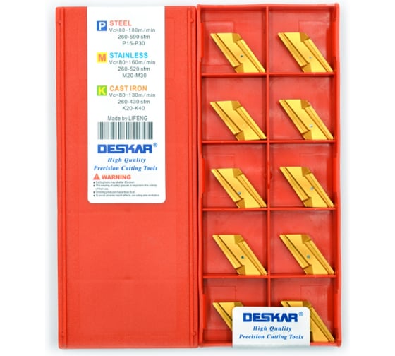 Изображение товара Пластина для точения DESKAR KNUX160405L 11 LF6028 10шт 00-00064123