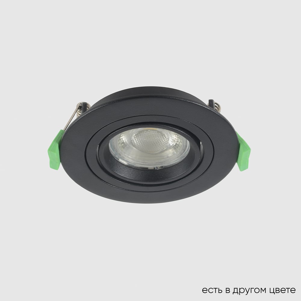 Изображение товара Встраиваемый светильник Crystal lux CLT 001C1 BL V2 современного стиля GU10 50 Вт черный алюминий