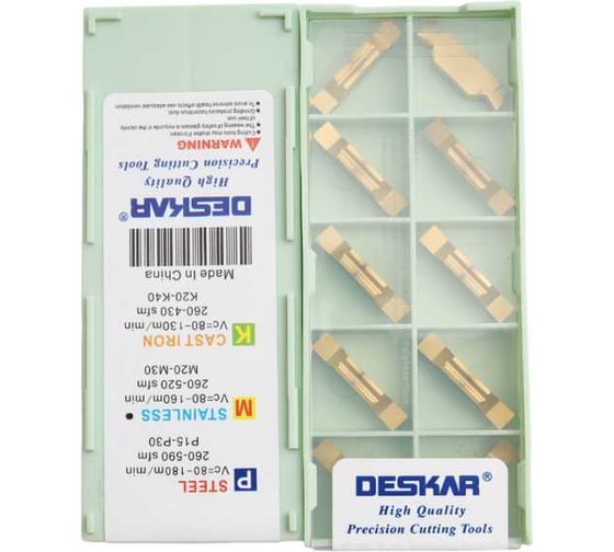 Изображение товара Пластина отрезная, канавочная DESKAR MGGN400 JV LF6028 10 шт 00-00052752