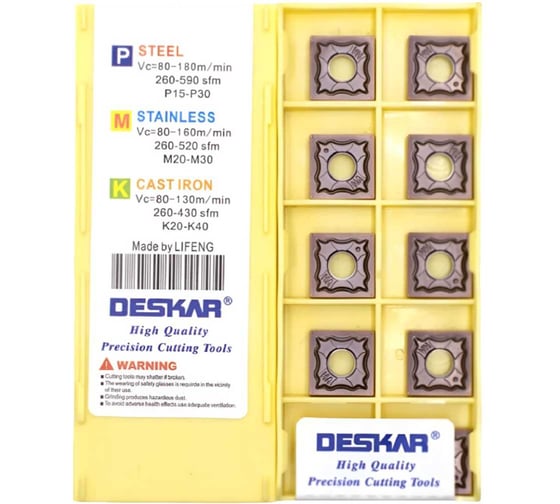Изображение товара Пластина для точения DESKAR SNMG120404 HA LF6018S 10 шт 00-00052027