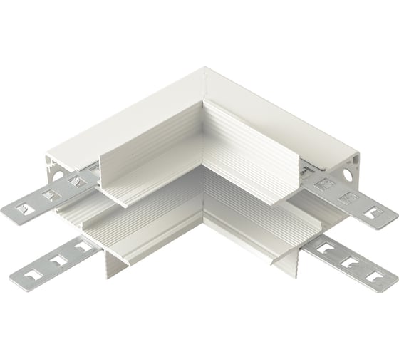 Изображение товара Внутренний соединитель Crystal lux угловой для встраиваемого магнитного шинопровода для ГКЛ 12.5 мм CLT 0.223 13 WH