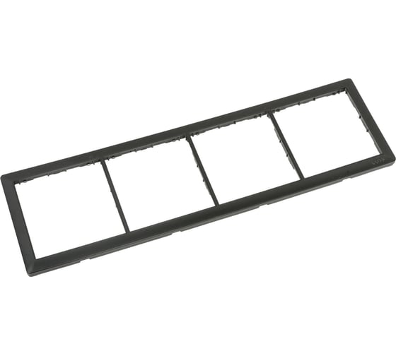 Изображение товара Четырехпостовая рамка CGSS горизонтальная/вертикальная, черная Практика PL-P104-BCM