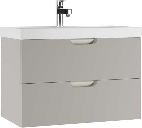 Изображение товара Тумба подвесная под умывальник Домино UNIT 80 Dune Серый тауп В2 DD2503T