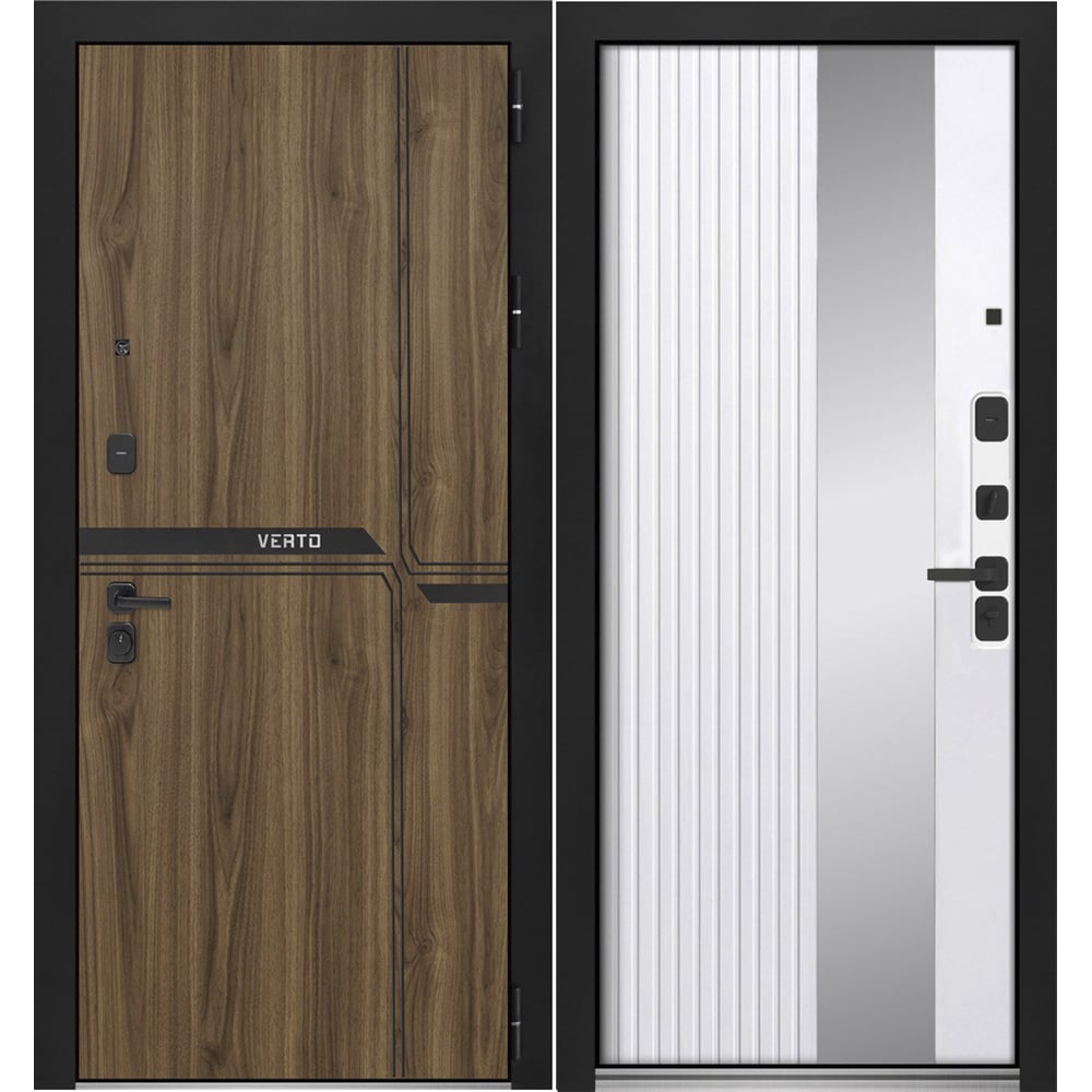 Изображение товара Металлическая входная дверь DIVAVerto 9 860 правая высокая шумоизоляция