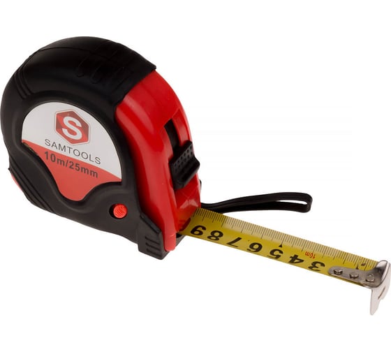 Изображение товара Рулетка Samgrupp 10 м с прорезиненным корпусом SAMC-063001000