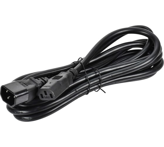 Изображение товара Кабель электропитания IEK ITK PDU 3х1,5 3М с разъёмами С13-C14 PC-C13C14-3M