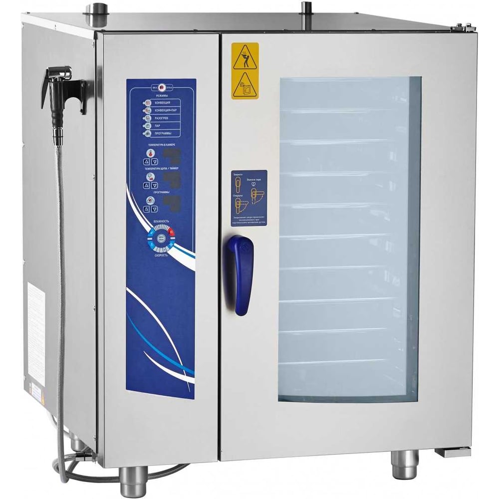 Изображение товара Профессиональный пароконвектомат Abat ПКА 10-1/1 ВМ2 для кухни ресторана