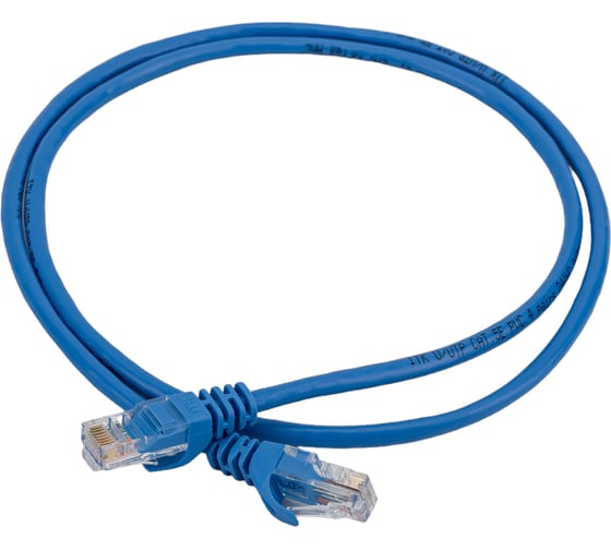 Изображение товара Коммутационный шнур ITK патч-корд, кат.5Е UTP, 1м, синий PC03-C5EU-1M