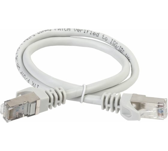 Изображение товара Коммутационный шнур ITK патч-корд, кат.5Е FTP, 2м, серый PC01-C5EF-2M