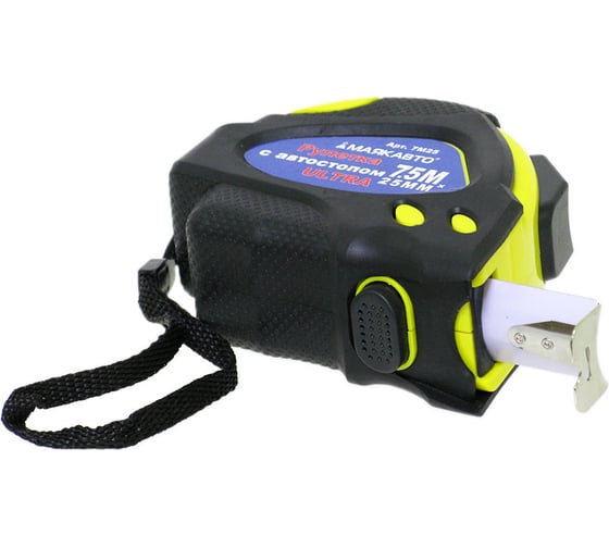 Изображение товара Рулетка МаякАвто 7м, 25мм с автостопом Ultra, 1/120 7м25