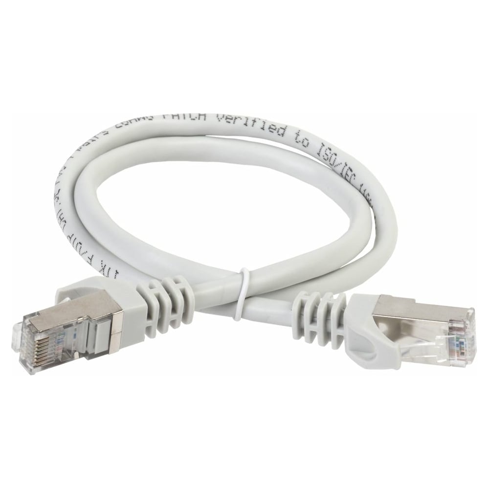 Изображение товара Коммутационный шнур ITK патч-корд, кат.5Е FTP, 3м, серый PC01-C5EF-3M