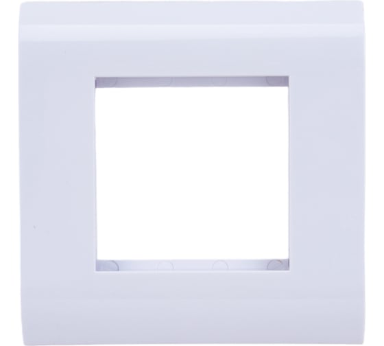 Изображение товара Лицевая рамка для модуля ITK Mosaic 80х80мм пл. суппорт бел. CS5-12M-P