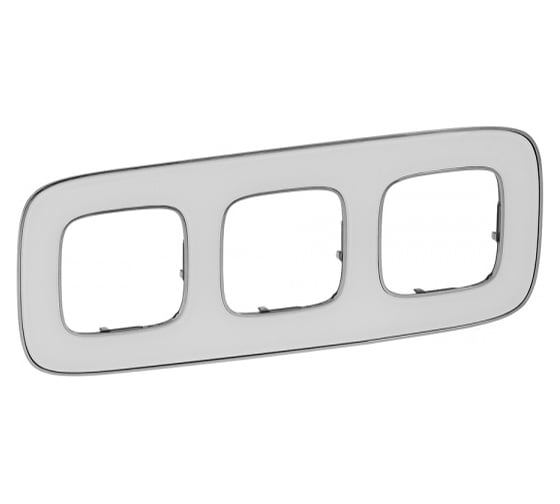 Изображение товара Рамка Legrand Valena ALLURE Зеркало, 3-постовая универсальная 754423