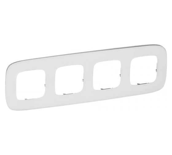 Изображение товара Рамка Legrand Valena ALLURE Белое стекло, 4-постовая универсальная 755544