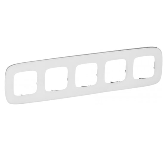 Изображение товара Рамка Legrand Valena ALLURE Белое стекло, 5-постовая универсальная 755545