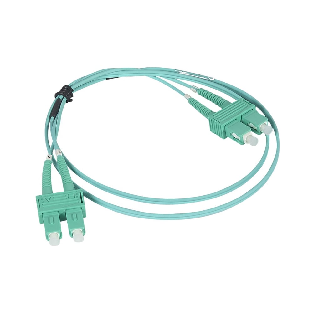 Шнур оптоволоконный Legrand OM4, многомодовый, SC/SC, 1 м, цвет морской волны 032630