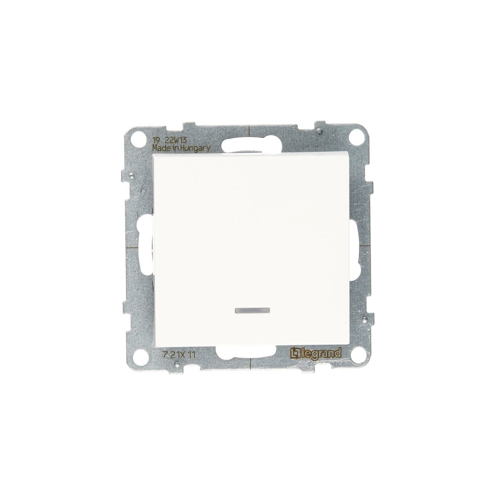Изображение товара Выключатель Legrand SUNO 10АХ с подсветкой, белый, IP20, 1 клавиша