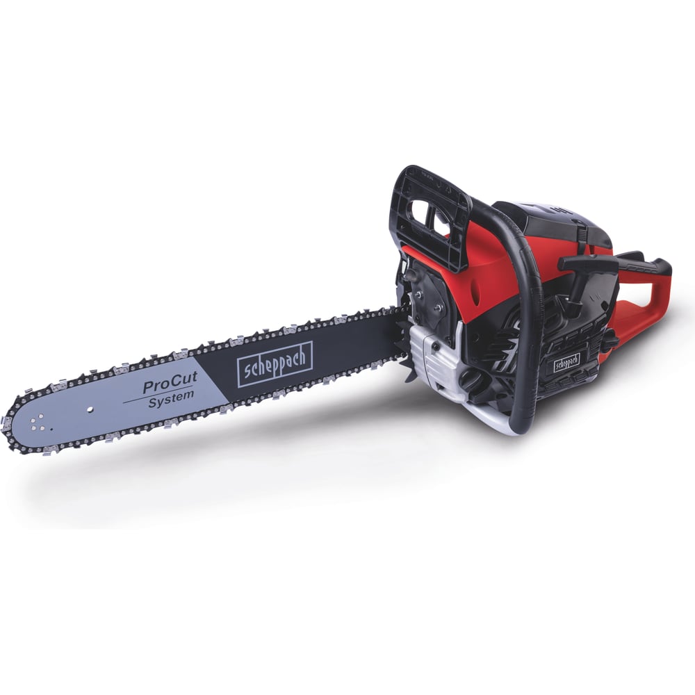 Изображение товара Бензиновая цепная пила PCS46 Scheppach 45 см бензиновая бытовая мощная