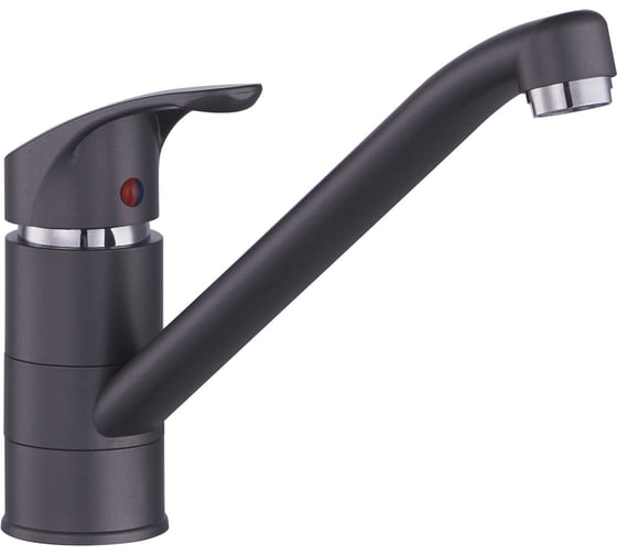 Изображение товара Смеситель для кухни PLstart оружейная сталь, ABS пластик PL4515-17