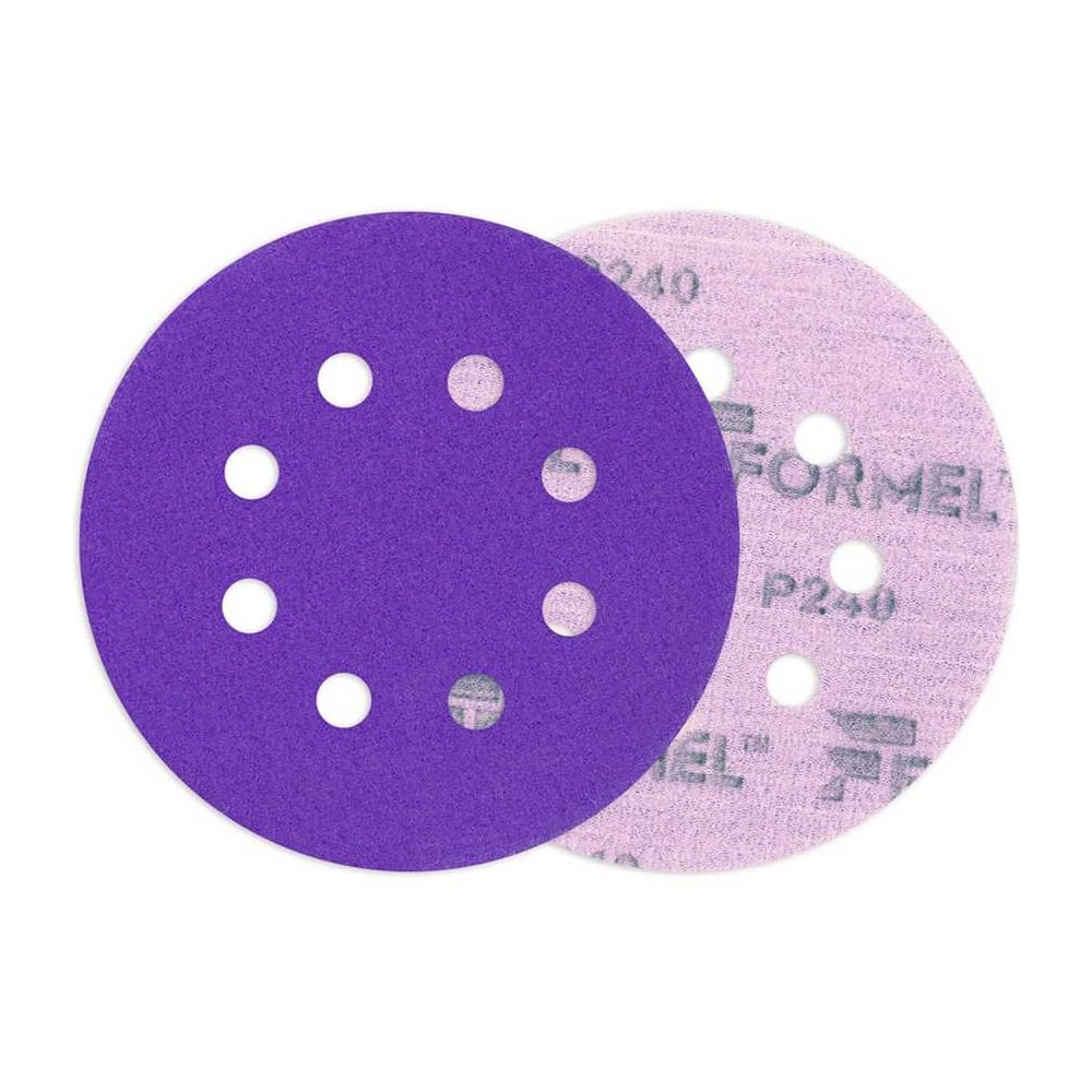 Изображение товара Диск CERAMIC PLUS FORMEL 125 мм, 8 отв., Р240 - универсальный абразивный инструмент