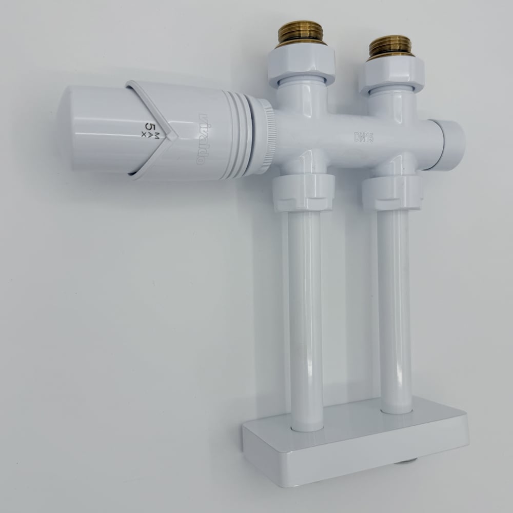 Изображение товара Комплект интегрированный VIVALDO 1/2 с трубками и чашкой белый