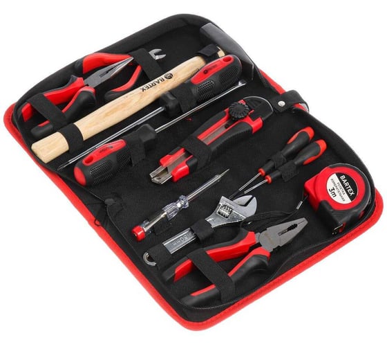 Изображение товара Набор слесарных инструментов BARTEX металл, пластик, сумка, 12 пр 344461