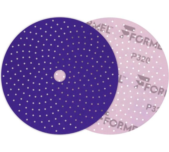 Изображение товара Диск CERAMIC PLUS FORMEL 150 мм, 50 отв., MULTIHOLES, Р320 (упак 50 шт) 93812230320