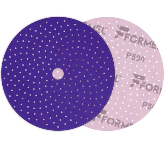 Изображение товара Диск CERAMIC PLUS FORMEL 150 мм, 50 отв., MULTIHOLES, Р500 (упак 50 шт) 93812230500