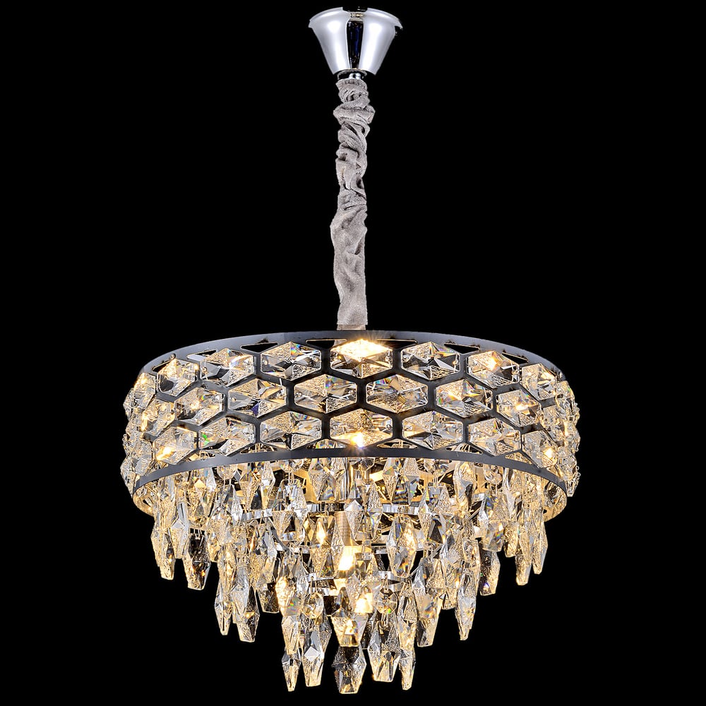 Изображение товара Подвесная люстра ReLuce 99380-0.4-400 CH с хрусталем и 5 лампами E14