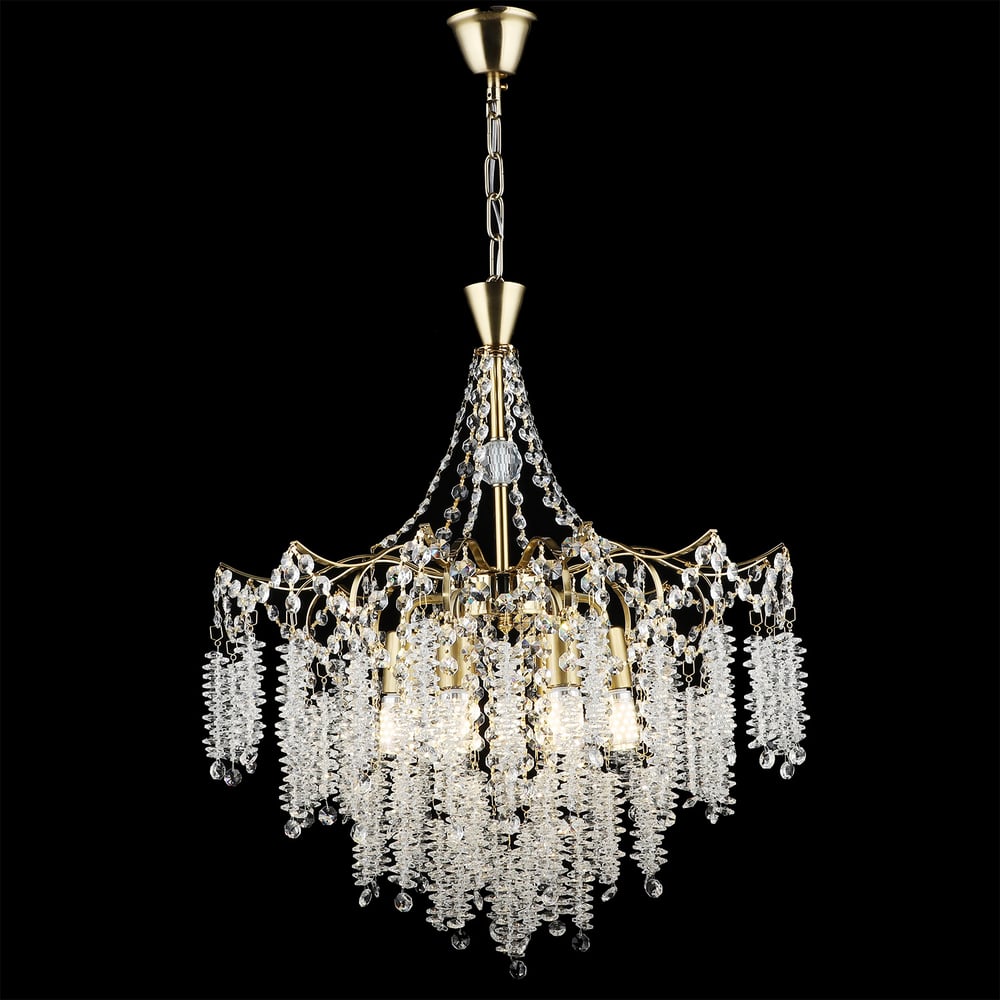 Изображение товара Подвесная люстра ReLuce 46620-0.4-06 COP с хрусталем и 6 лампами E14 в классическом стиле