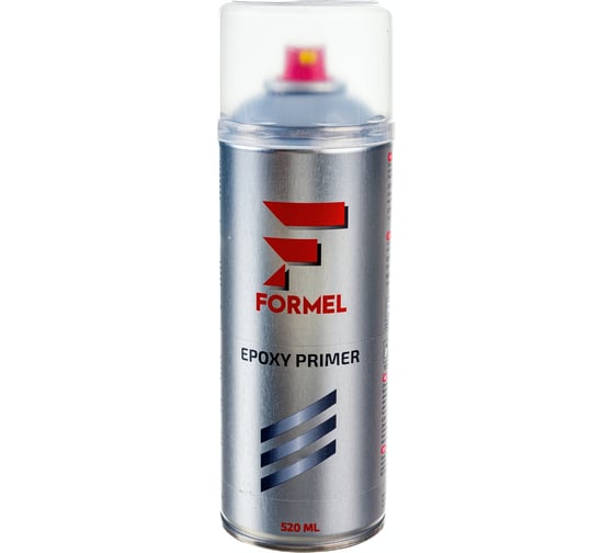 Изображение товара Грунт Formel эпоксидный, для точечного ремонта, светло-серый, 520 мл, аэрозоль FM-4005
