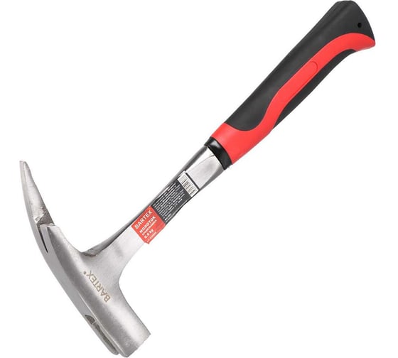 Изображение товара Молоток кровельщика цельнометаллический BARTEX рук двухкомп, обрезин, 0.6 кг PH-600 308999