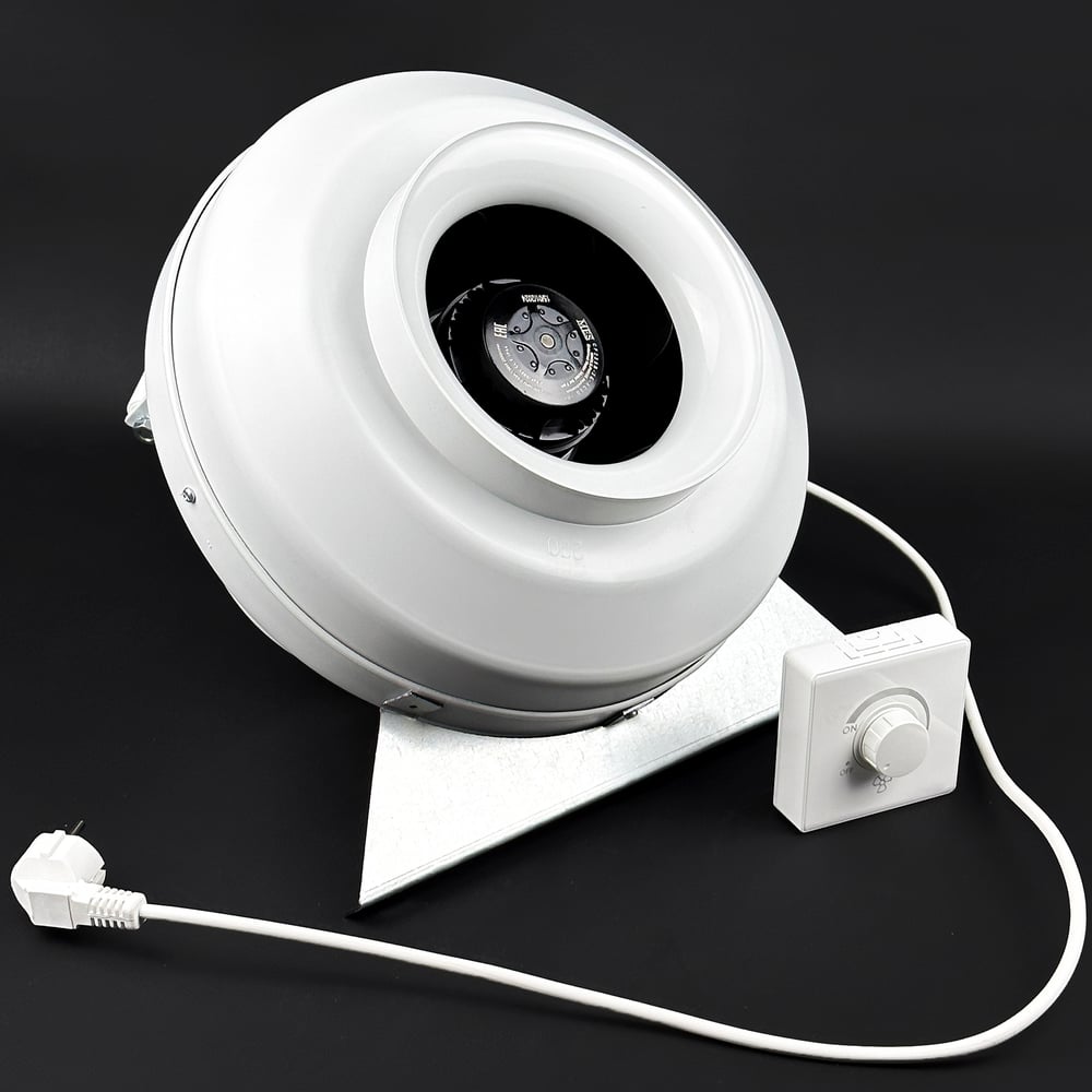 Изображение товара Комплект KRAFTAIR ВКК-200V канальный вентилятор с регулятором и защитой IP44