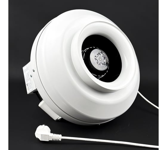 Изображение товара Комплект KRAFTAIR вентилятор канальный круглый с вилкой ВКК-200V+вилка