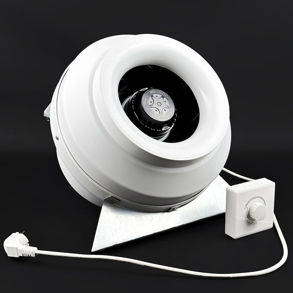 Изображение товара Канальный вентилятор KRAFTAIR ВКК-250V с регулятором и кронштейном для вентиляции