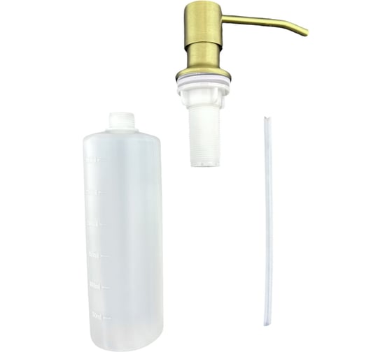 Изображение товара Дозатор для жидкого мыла, средства для мытья посуды OUTE встраиваемый в столешницу объем 300 мл, золотой TX31J