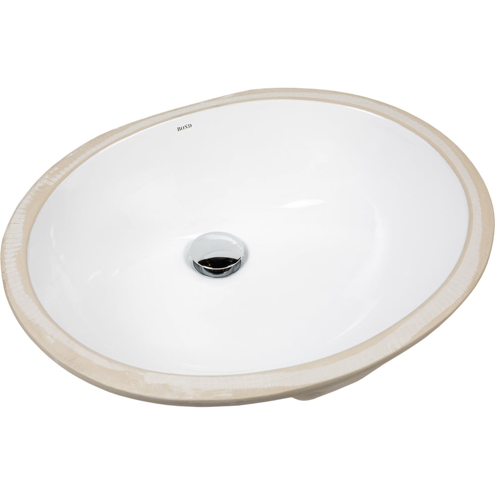 Изображение товара Раковина встраиваемая BOND S98-490 49,5х40х21 см овальная белая
