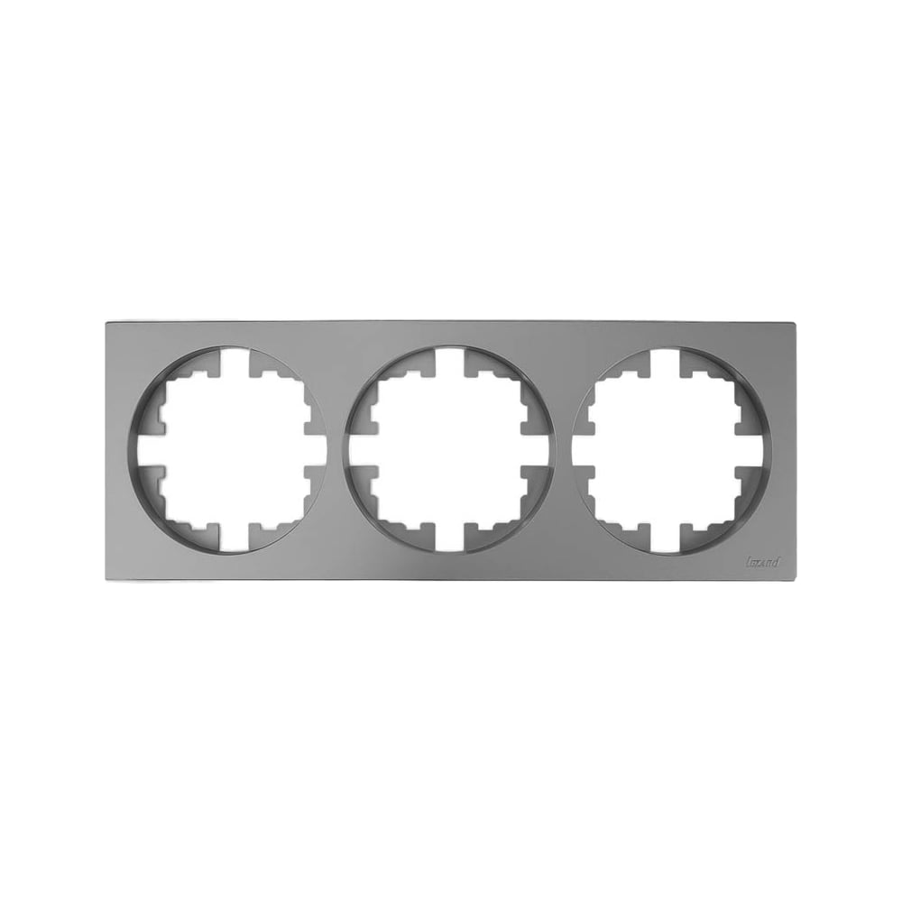 Изображение товара Рамка 3-ая Lezard OSEN без вставки серый матовый 743-7400-148