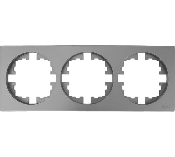 Изображение товара Рамка 3-ая Lezard OSEN без вставки, серый матовый 743-7400-148